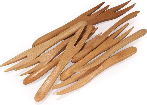 Bamboo Shaped Forks 9cm | Eco-Friendly Asian-Style Forks | Sustainable Serveware