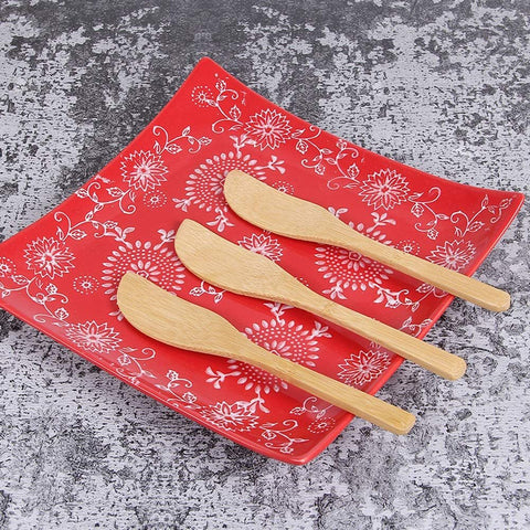 Bamboo Shaped Knives 9cm | Eco-Friendly Asian-Style Knives | Sustainable Serveware