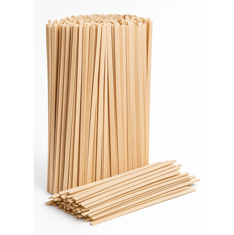 Wooden Square Stirrer Sticks 14cm | Professional Drink Stirrers | Multi-Purpose Pop Sticks
