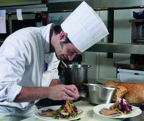 Paper Pleated Chef Hat 7″ - Canape King