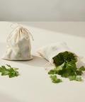 White Cotton Garni Bags 3 sizes | Professional Bouquet Garni Bags | 100% Natural Cotton - Canape King