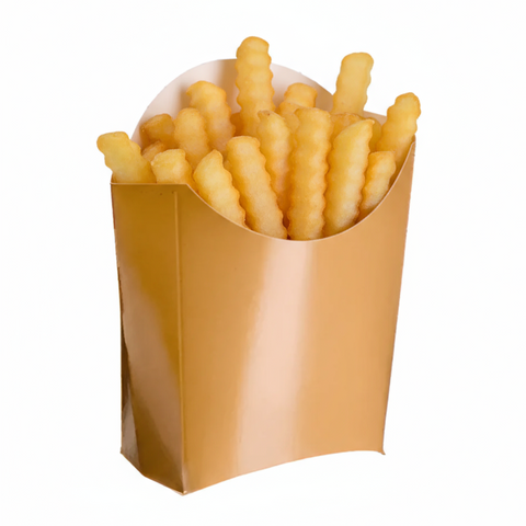 13cm Mini Fry Box | Eco-Friendly Chips Container | Sustainable Takeaway Box