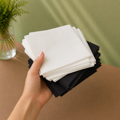 Extra Soft Cocktail Napkins 20cm | Premium 2-Ply Paper Napkins | Professional Bar Service
