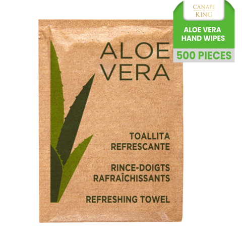 Aloe Vera Hand Wipes (6 x 8cm), Individually Wrapped 500 Pieces