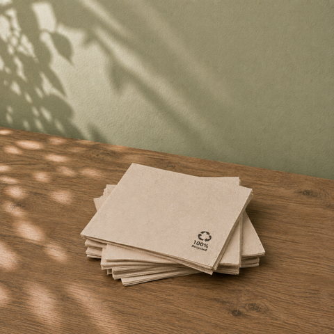 Eco-Friendly Cocktail Napkins | 2-Ply Sustainable Napkins | Biodegradable Bar Service