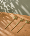 Bamboo Top Spring Skewers | Decorative Spiral Food Picks | Professional Party Skewers - Canape King