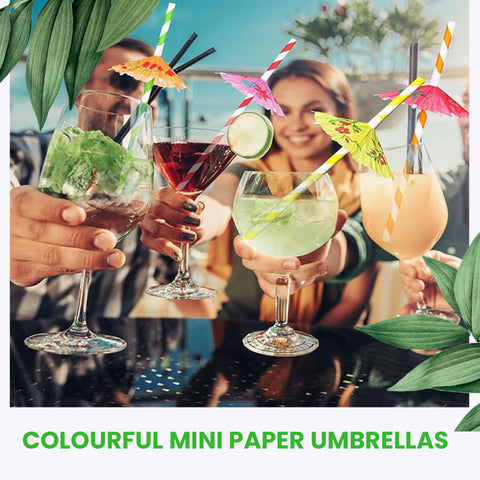 Paper Parasols Umbrella (10CM), 144 Pieces