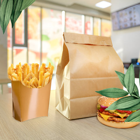 13cm Mini Fry Box | Eco-Friendly Chips Container | Sustainable Takeaway Box