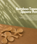Bamboo Tapas Spoons 9cm | Eco-Friendly Tasting Spoons | Sustainable Appetizer Serveware - Canape King