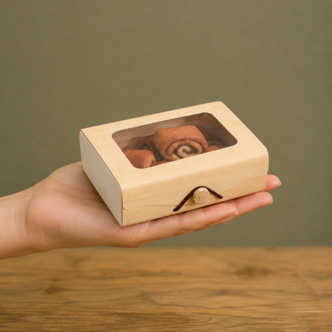 Luxury Wooden Gift Box with Window 3 Sizes | Premium Display Box | Reusable Presentation Container