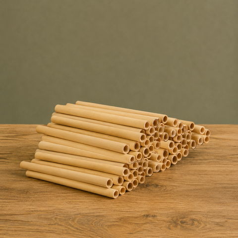 Natural Reed Drinking Straws 14/20cm | Eco-Friendly Cocktail Straws | Sustainable Straws