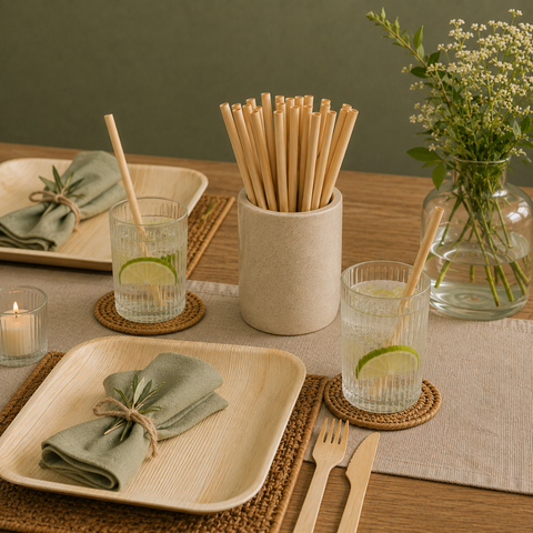 Natural Reed Drinking Straws 14/20cm | Eco-Friendly Cocktail Straws | Sustainable Straws