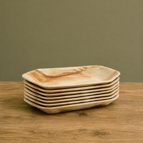 Palm Leaf Boat Bowls | Eco-Friendly Food Boats | Premium Disposable Serving Bowls