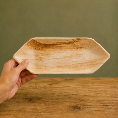Palm Leaf Boat Bowls | Eco-Friendly Food Boats | Premium Disposable Serving Bowls