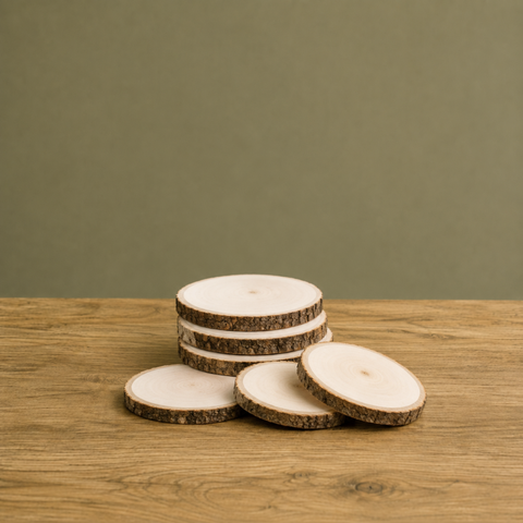 Natural Wood Tree Slices 5cm | Rustic Wedding Décor | Real Wood Rounds