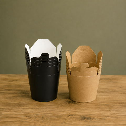 Round Take-Away Boxes | Eco-Friendly Food Containers | Small Portion Boxes