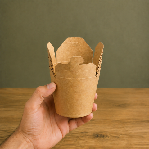 Round Take-Away Boxes | Eco-Friendly Food Containers | Small Portion Boxes