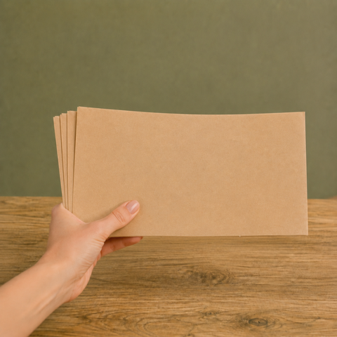 Greaseproof Paper Food Wrap | Brown/ White | Professional Food Service