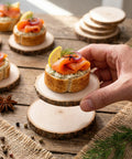 Natural Wood Tree Slices 5cm | Rustic Wedding Décor | Real Wood Rounds - Canape King