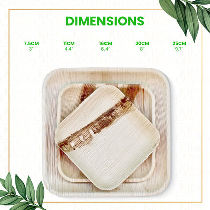 Square Palm Leaf Plates