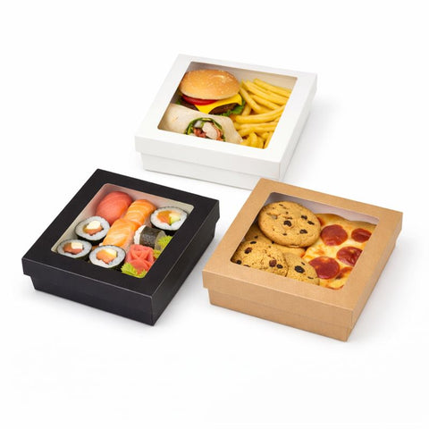 Premium Brown Kraft Boxes with Lid | Eco-Friendly Food Containers | Sustainable Takeaway Boxes