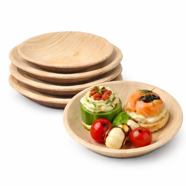 Small Palm Leaf Dishes & Bowls | Eco-Friendly Mini Bowls | Perfect for Dips & Appetizers - Canape King
