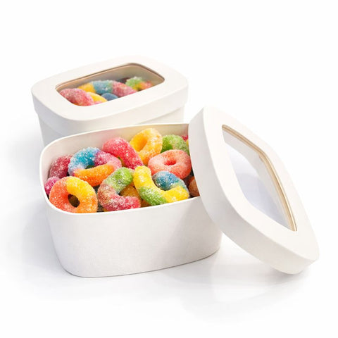 Small Wooden Gift Boxes with Window 11x8x5.5cm | Display Gift Containers | Premium Presentation Boxes