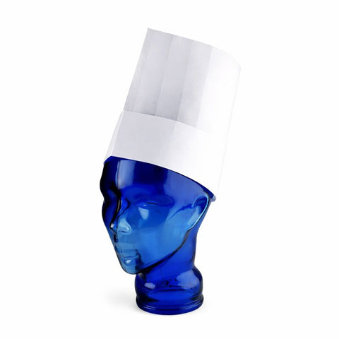 Eurochef 9" Chef Hat 50pcs | Professional Non-Woven Pleated Hat | Premium Kitchen Wear
