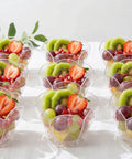 Plastic Clear Reusable Flower Cup 60ml | Elegant Dessert & Appetizer Cups | Durable Party & Catering Serveware - Canape King