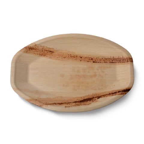 Large Oval Palm Leaf Platters | Eco-Friendly Serving Platters | 2 Sizes