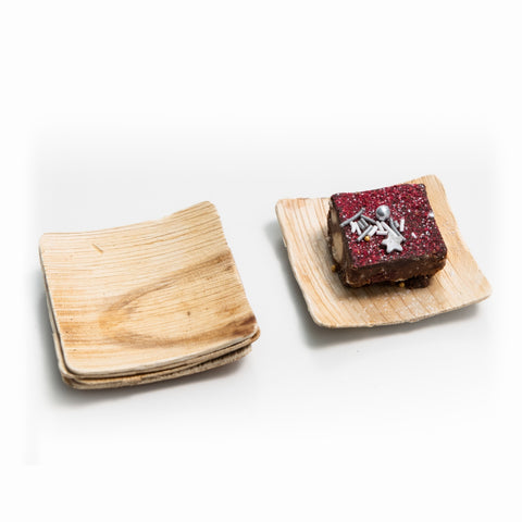 Mini Palm Leaf Dishes | Square & Round Eco-Friendly Bowls | Perfect for Dips & Appetizers