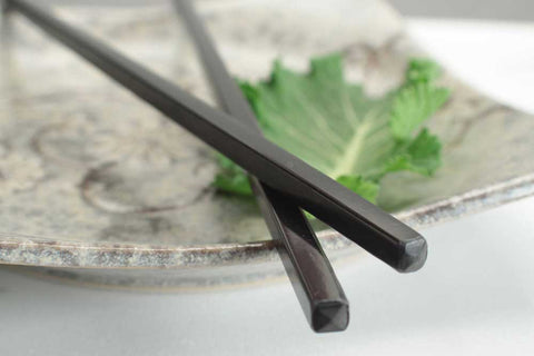 Melamine Black Chopsticks Reusable | Durable Dishwasher-Safe Chopsticks | Premium Asian Dining Utensils