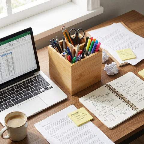 15cm Square Bamboo Cutlery Box | Eco-Friendly Cutlery Holder | Sustainable Service Box - Canape King