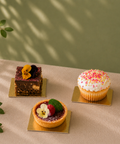 Premium Mini Cake Boards | Double-Sided Silver, Gold & White | Strong Food-Grade Display Boards - Canape King