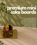 Premium Mini Cake Boards | Double-Sided Silver, Gold & White | Strong Food-Grade Display Boards - Canape King