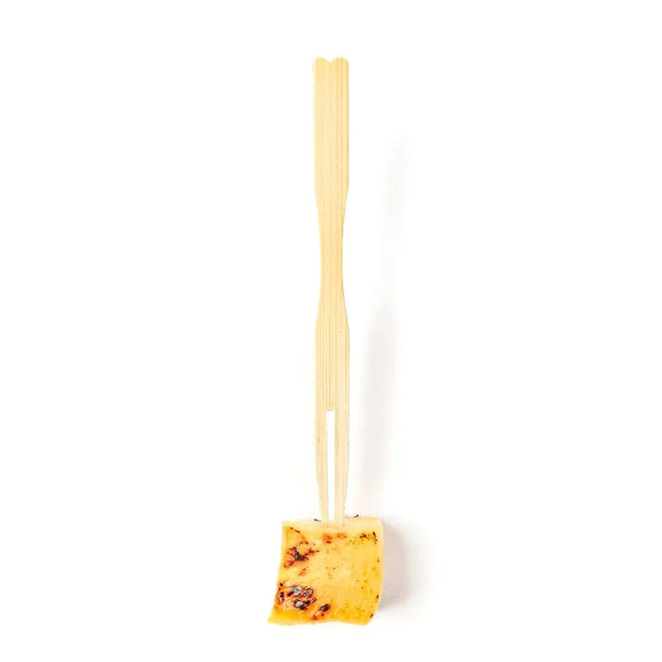 Bamboo Buffet Forks 9cm | Eco-Friendly Mini Forks | Sustainable Catering Utensils - Canape King