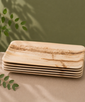 Large Rectangle Palm Leaf Platters | Premium Eco-Friendly Serving Trays - Canape King