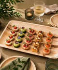 Large Rectangle Palm Leaf Platters | Premium Eco-Friendly Serving Trays - Canape King