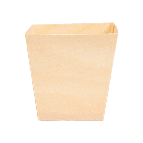 5.5cm Square Pine Wood | Eco-Friendly Food Container | Natural Mini Serving Cup