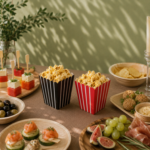 Mini Food Boxes 7cm | Cute Popcorn Cartons | Party Snack Containers