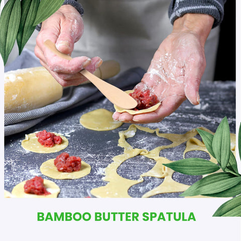 Bamboo Shaped Knives 9cm | Eco-Friendly Asian-Style Knives | Sustainable Serveware