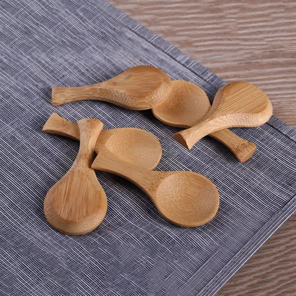 Bamboo Tapas Spoons 9cm | Eco-Friendly Tasting Spoons | Sustainable Appetizer Serveware - Canape King
