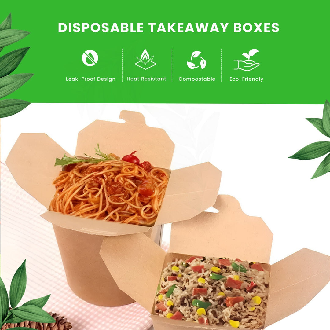 Round Take-Away Boxes | Eco-Friendly Food Containers | Small Portion B ...