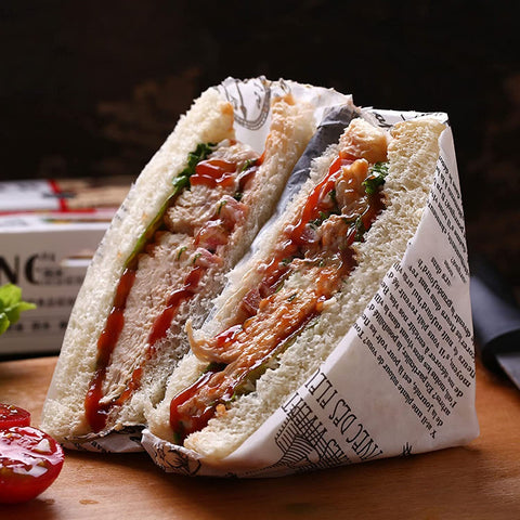 Newspaper Print Greaseproof Paper | Vintage Style Food Wrap