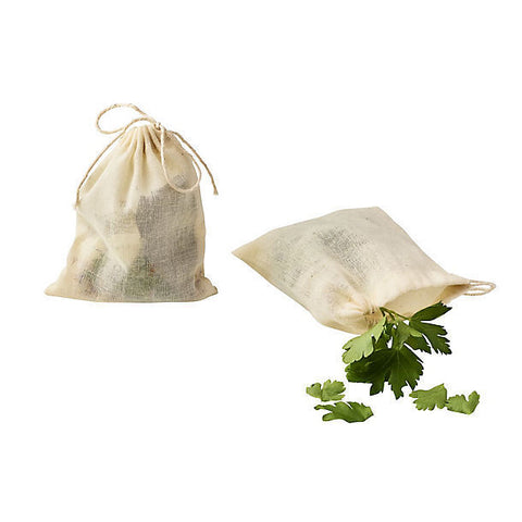 White Cotton Garni Bags | Professional Bouquet Garni Bags | 100% Natural Cotton