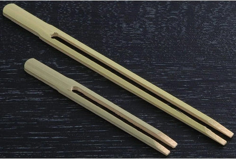 Disposable Eco-Friendly Bamboo Cocktail Food Picks Fruit Long Prongs Forks - Ideal for Appetisers Barbecues Grill (10cm) - Canape King