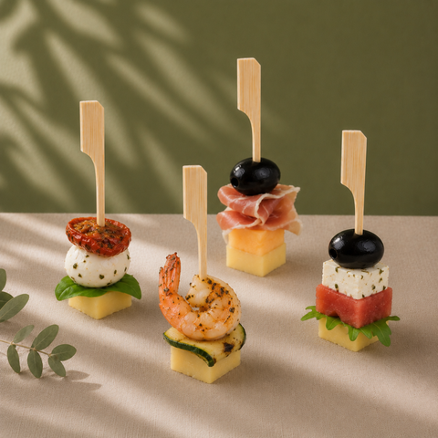Teppo Gushi Paddle Skewers 7cm-18cm | Bamboo Flag Skewers | Professional Asian Service