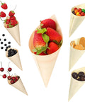 Natural Pinewood Serving Cones - Canape King