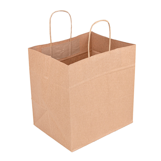Natural Kraft Paper Bag with Reinforced Twisted Handles (L26 x W20 x H27cm) - Canape King