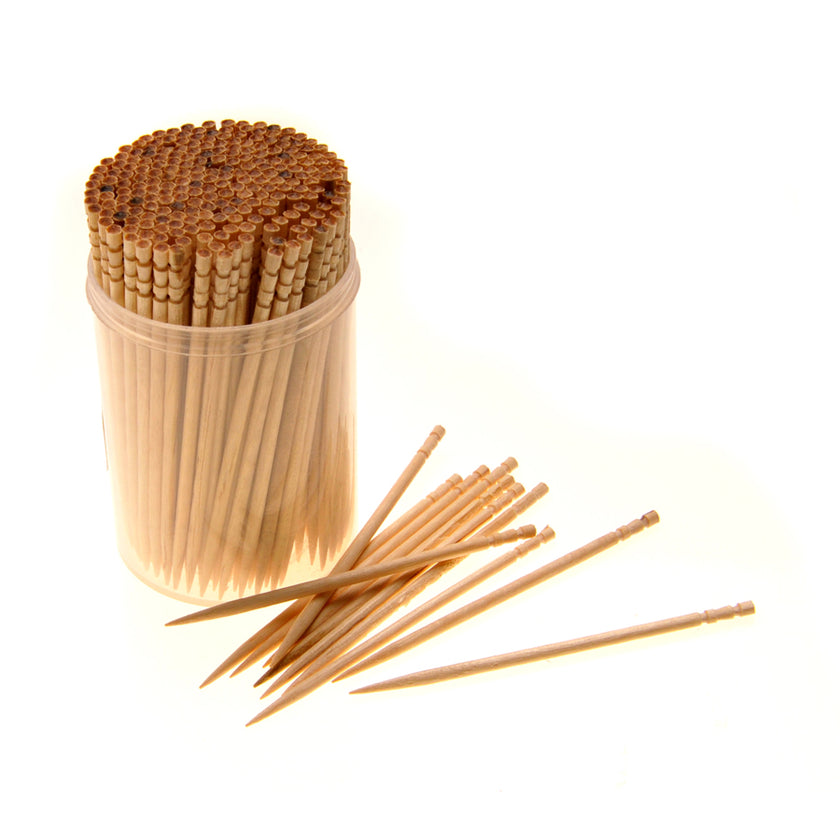 Wooden Cocktail Sticks 6.5cm | Professional Turned & Pointed Picks | F ...